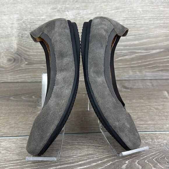 Josef Seibel Pippa33 Women’s Sz 7/EU 37 Gray Suede Slip On Ballet Flats - Picture 9 of 12